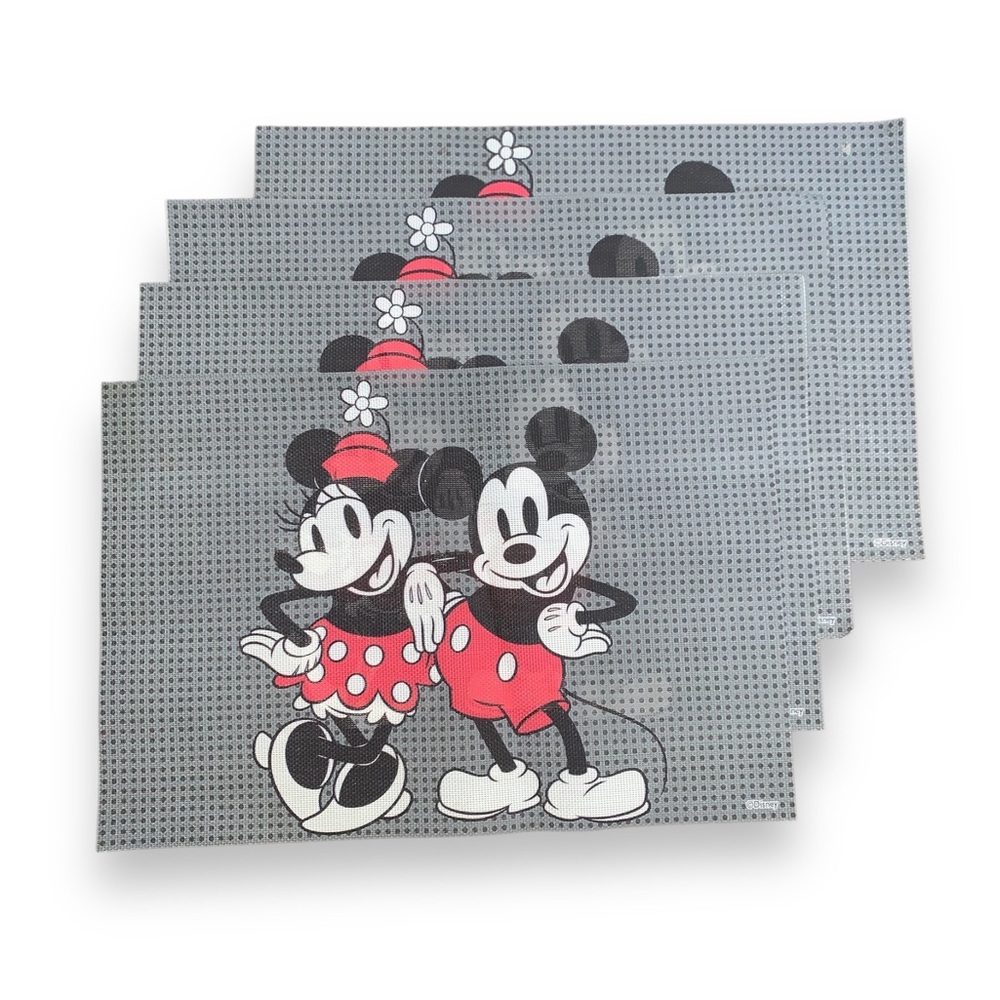 Disney Mickey & Minnie Table Placemat 4 Piece set